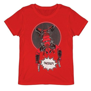 Deadpool Red Tacos‎ T Shirt NWOT